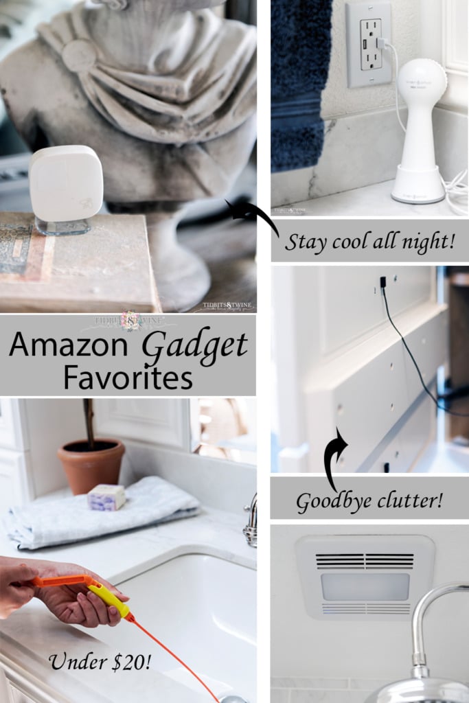 Collage of Amazon gadgets for the home