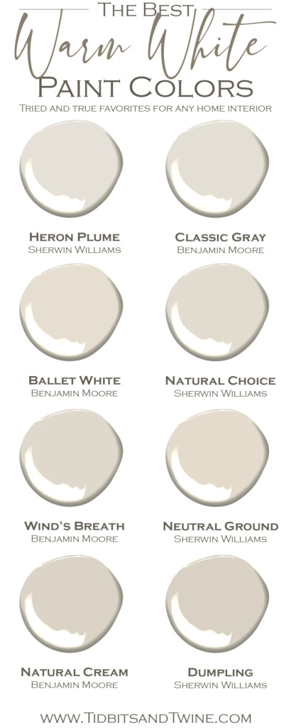 The Best Warm Whites For Your Home My Top 8 Favorites A Neutral Look - Most Popular Benjamin Moore Off White Paint Colors 2021