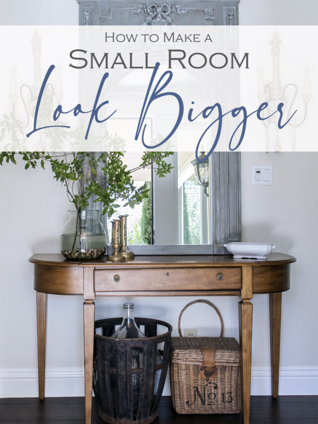 How to Make a Small Room Feel Bigger!