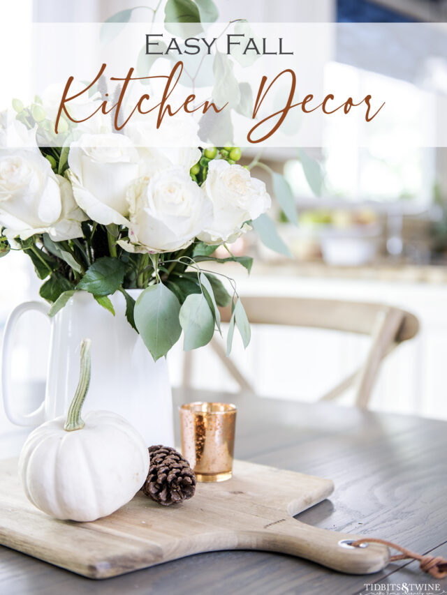 Easy Fall Decorating in the Kitchen