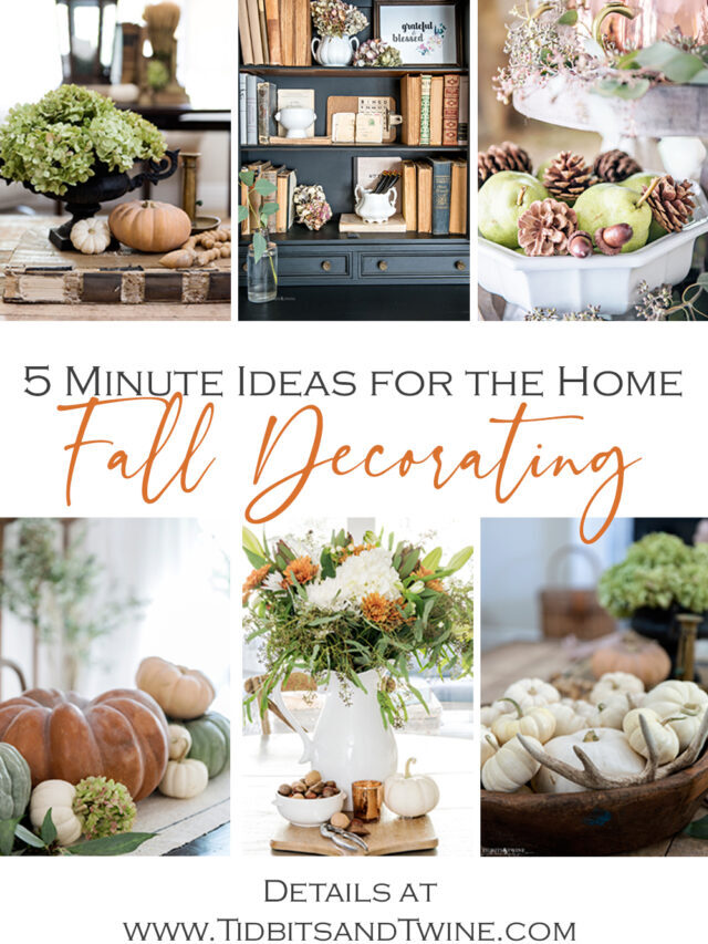 Five Minute Fall Decorating Ideas for the Home