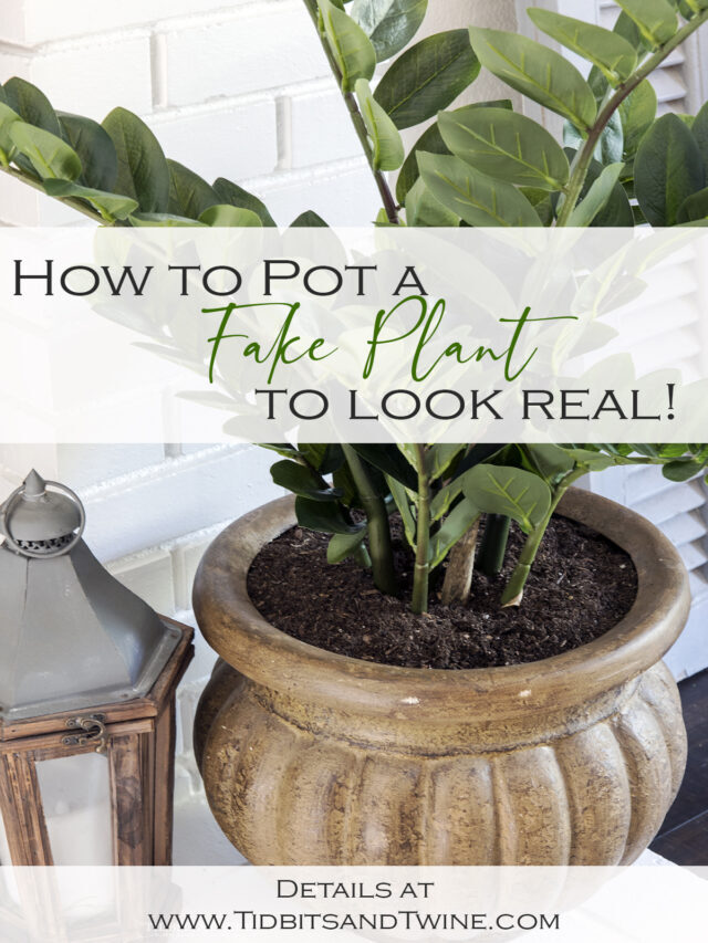 How to Secure a Fake Plant in a Pot