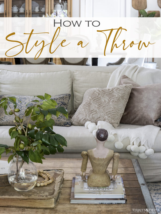 How to Put a Throw on a Couch Tidbits&Twine