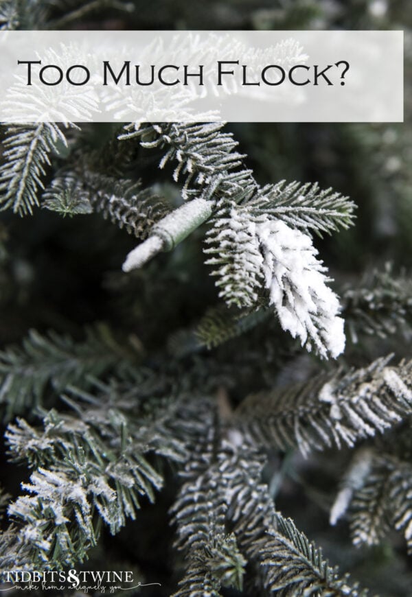 How to Flock a Christmas Tree the Easy Way Tidbits&Twine