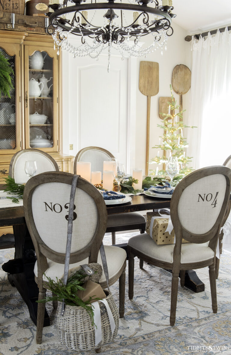 My French Christmas Dining Room