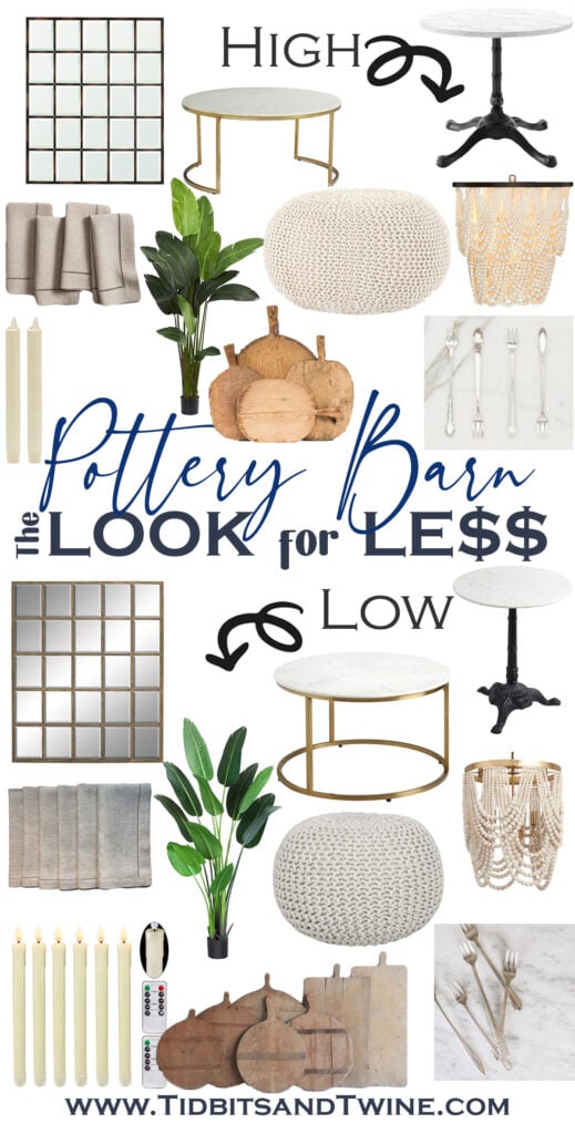 Pottery Barn Look for Less