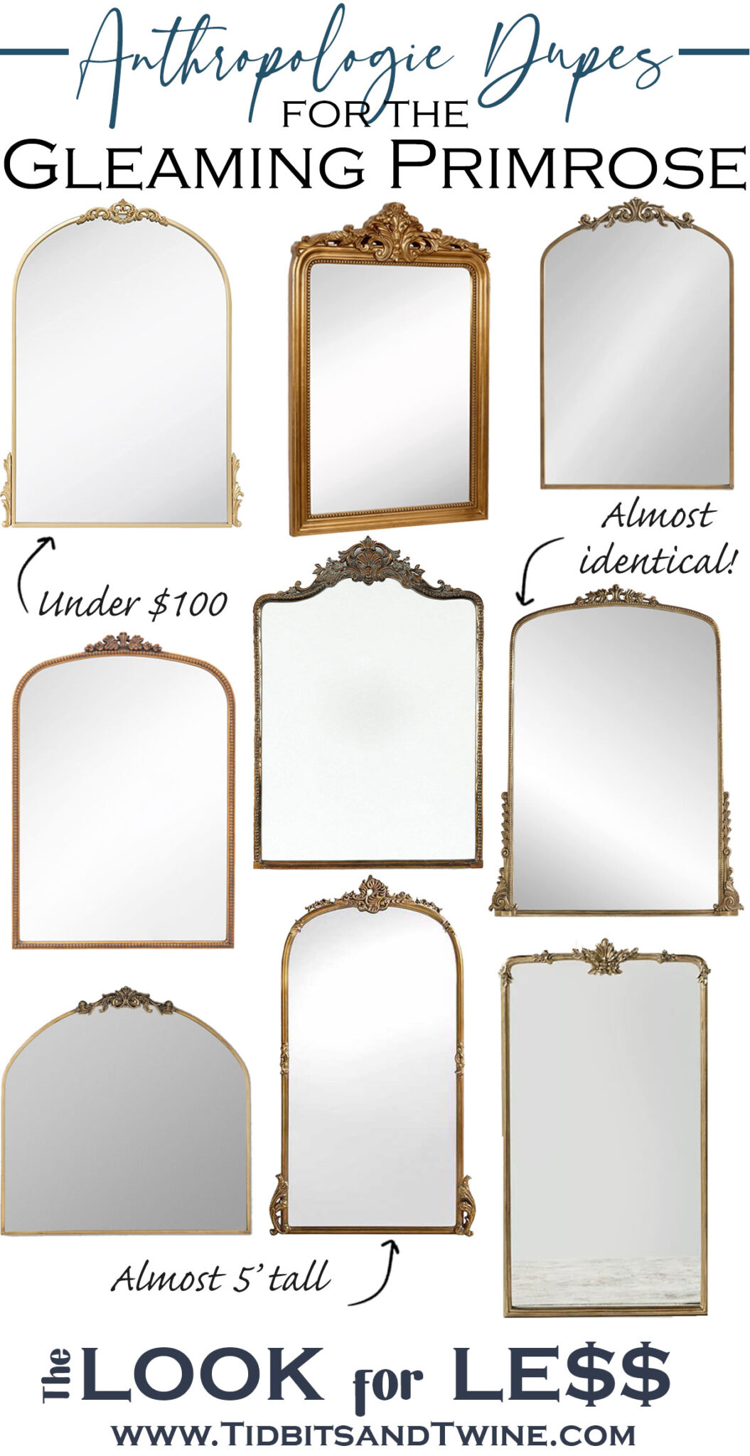 Anthropologie Mirror Dupes You'll Love Tidbits&Twine