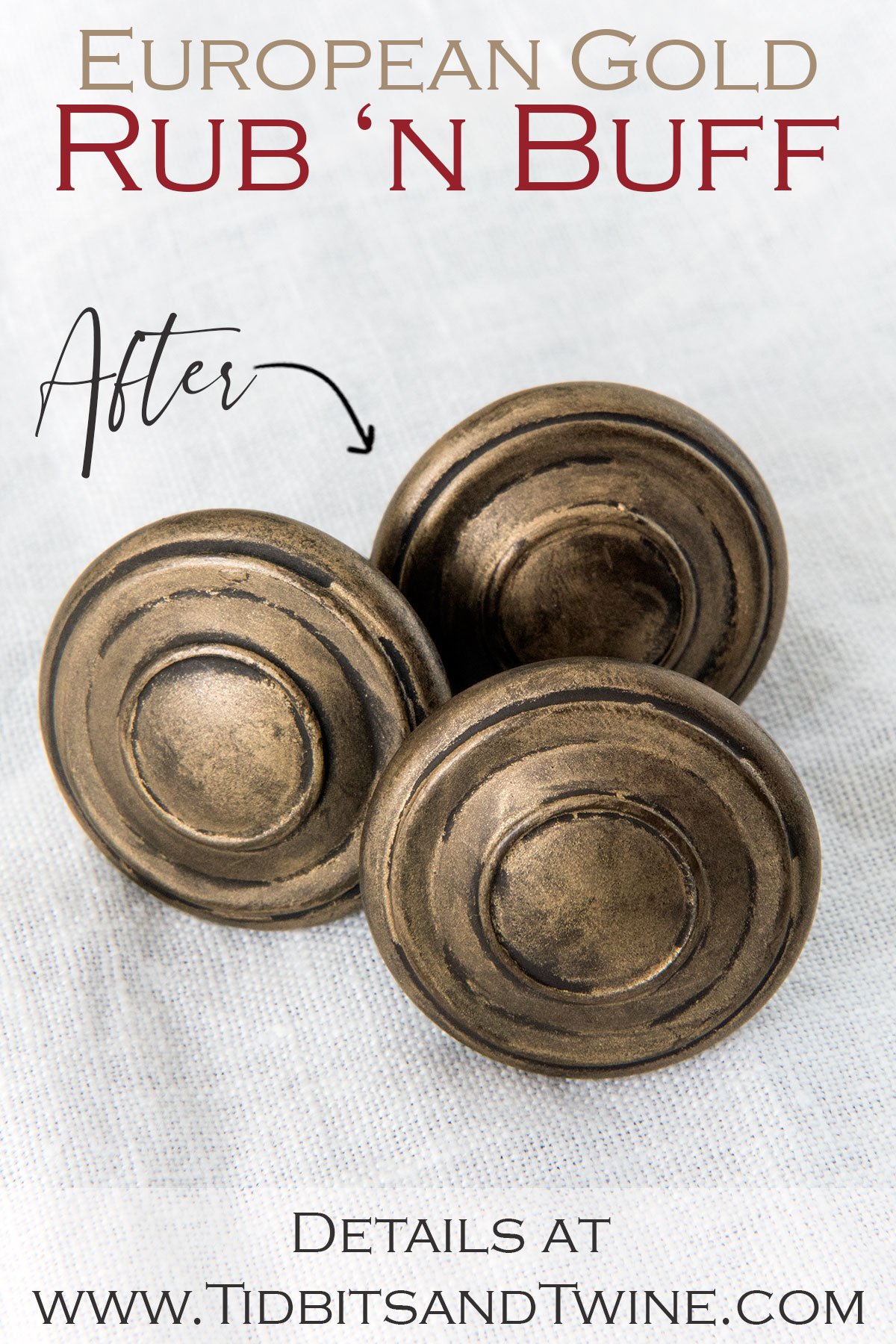 Designer Secret: European Gold Rub n Buff - The Look of Antique Brass