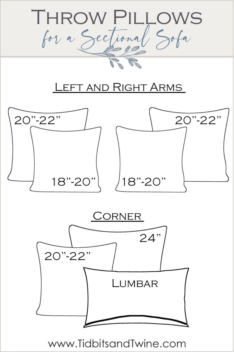 A Guide to Throw Pillow Sizes & Arrangements Tidbits&Twine