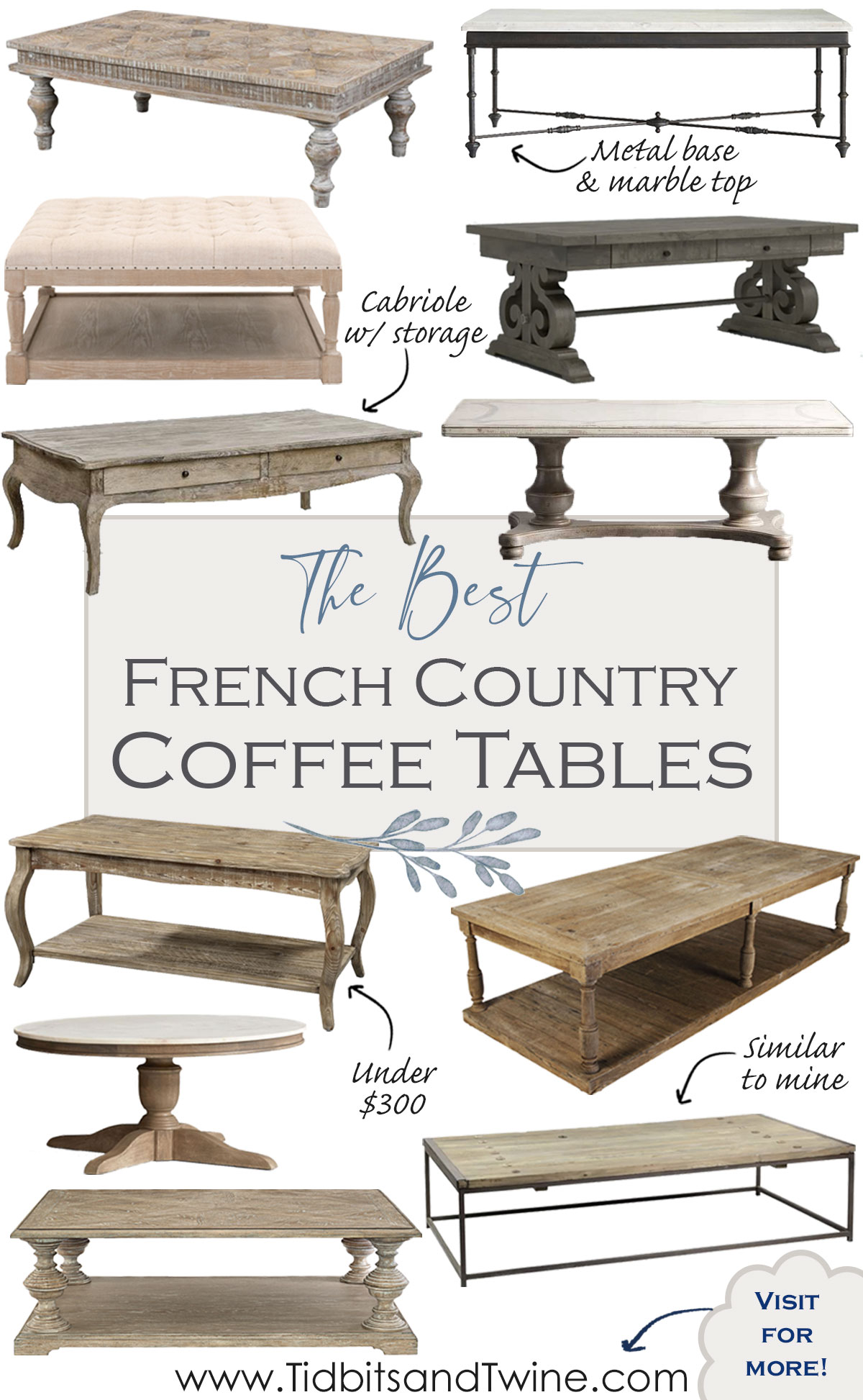 The Best French Country Coffee Tables for Stylish Charm