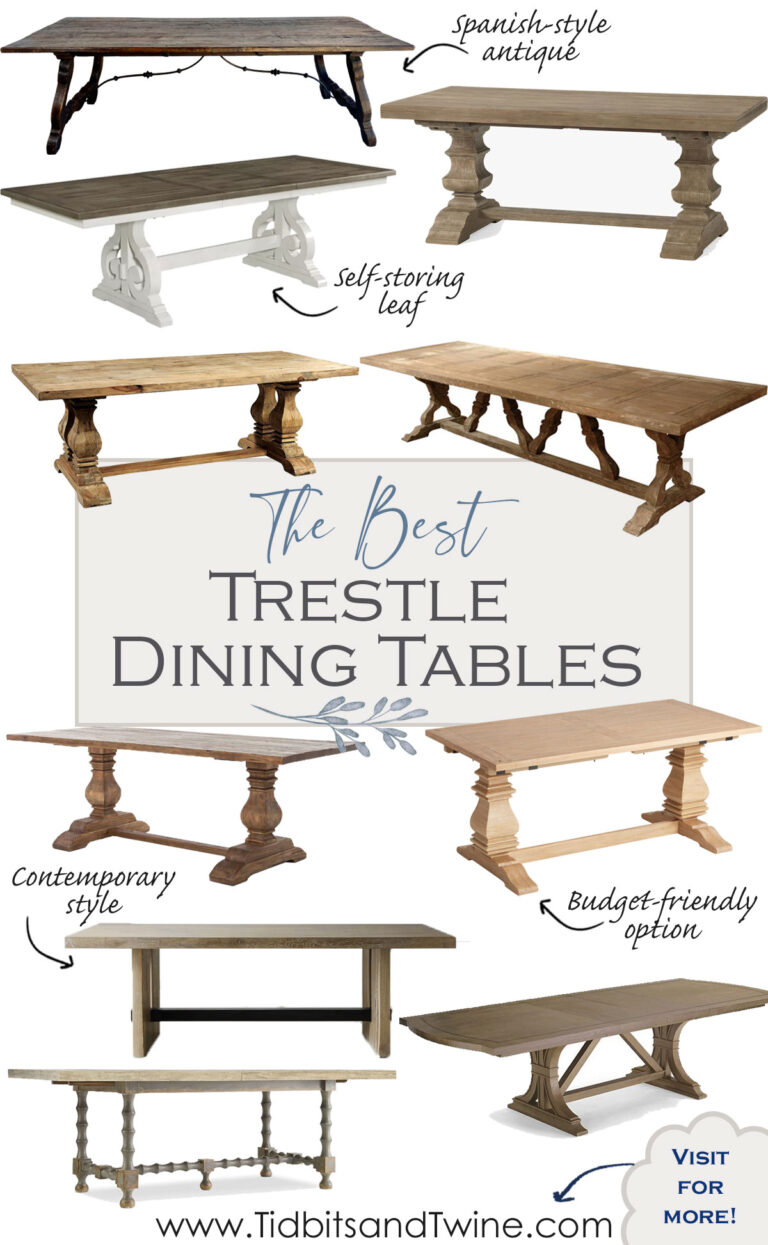 A Trestle Table Shopping Guide for the BEST Tables Available!