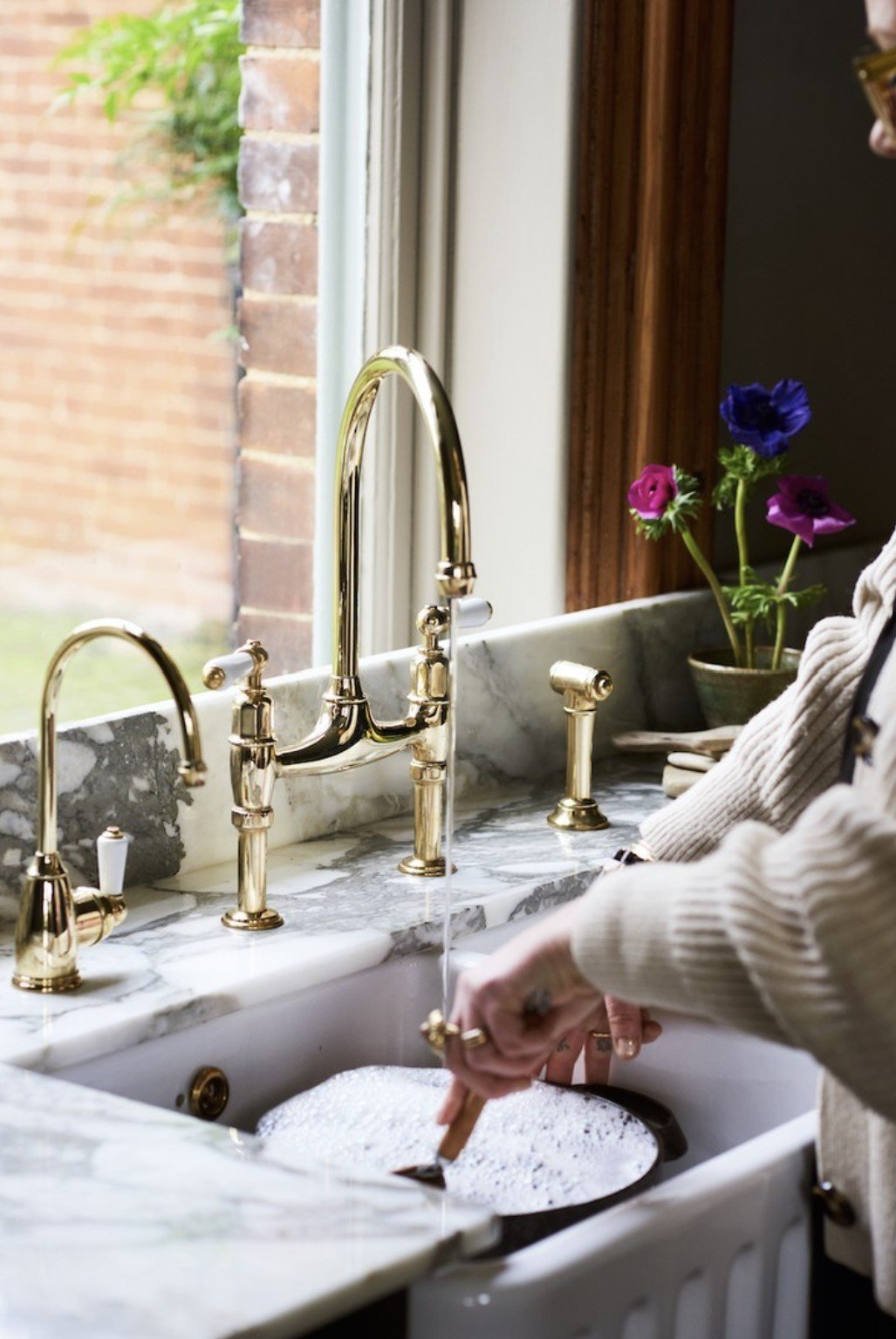 The Best Vintage-Style Brass Kitchen Faucets
