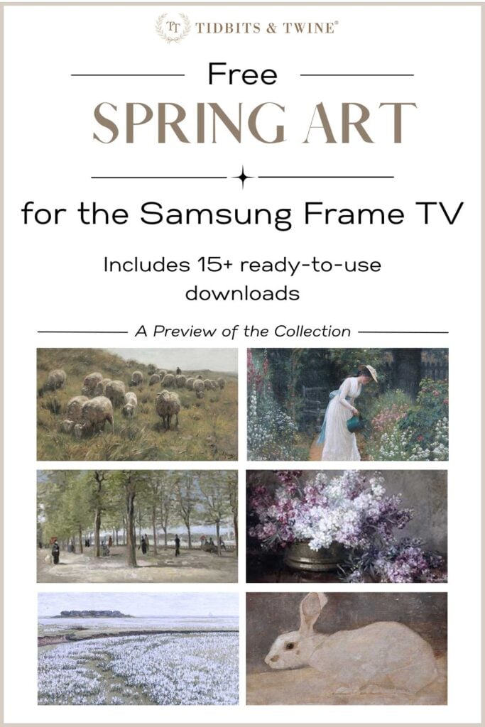 Preview of free spring and summer art for the Samsung Frame TV