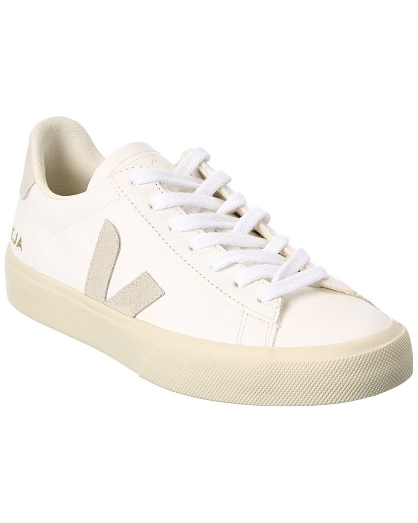 white and tan veja sneakers