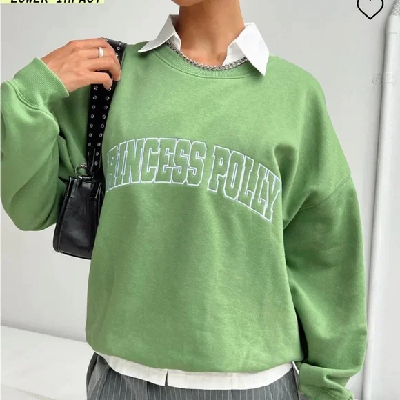 green princess polly collegiate sweatshirt