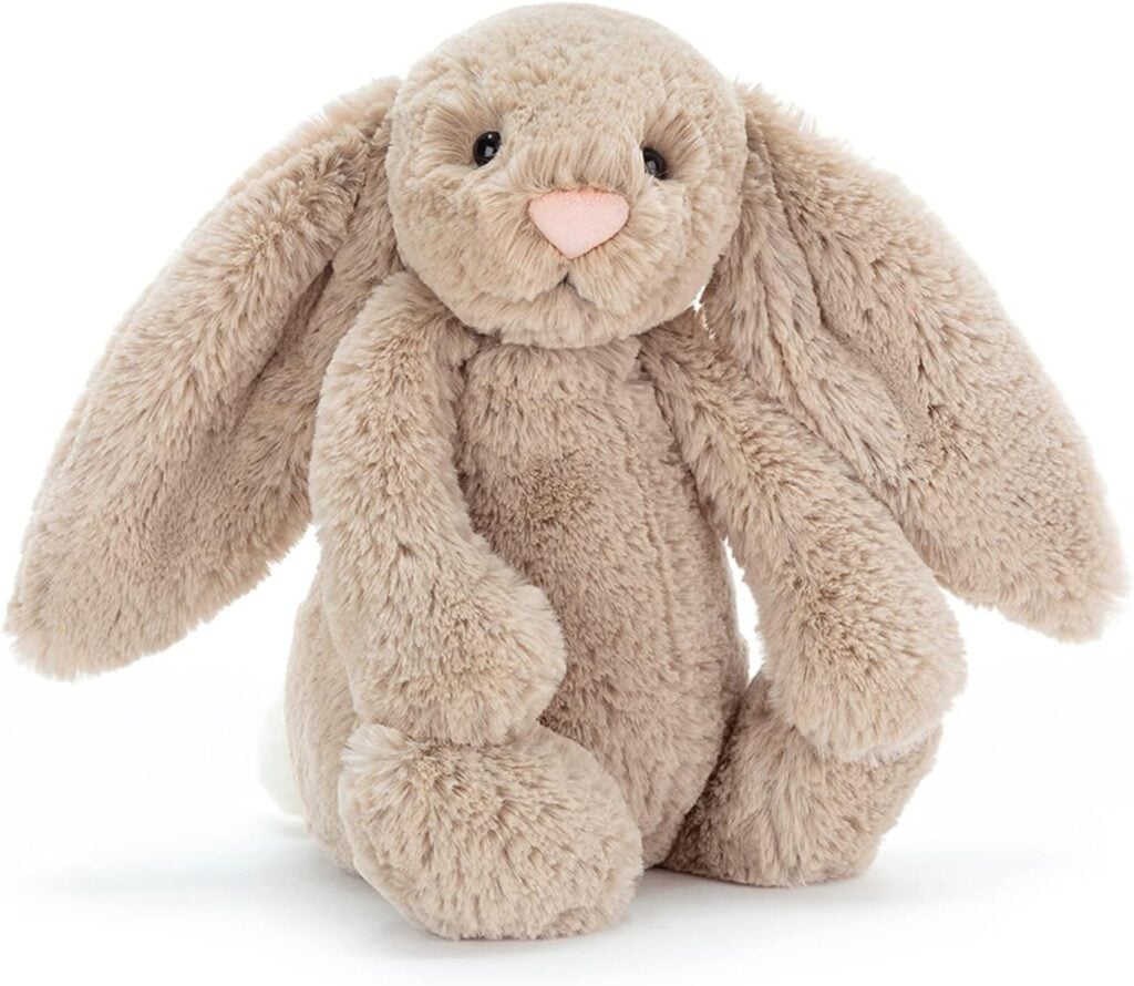 jellycat brown stuffed bunny with long ears