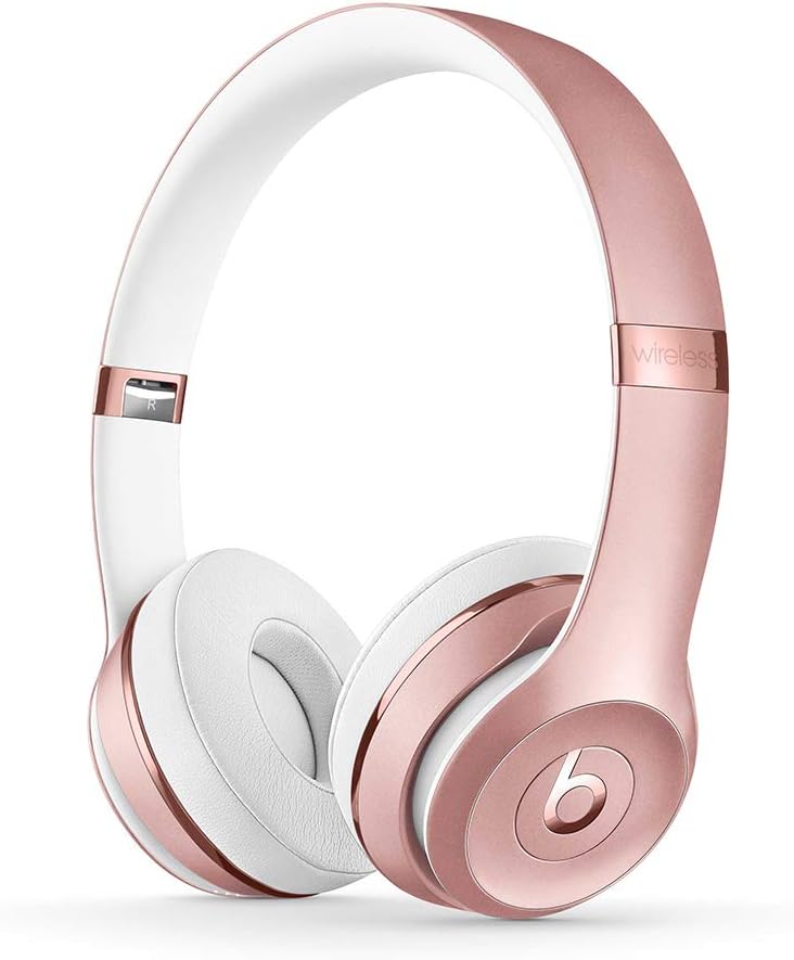 pink and white beats solo 3 headphone