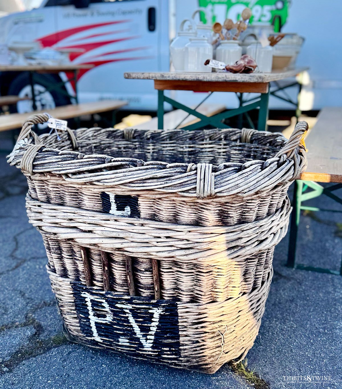 antique french campagne baskets from marina natalia