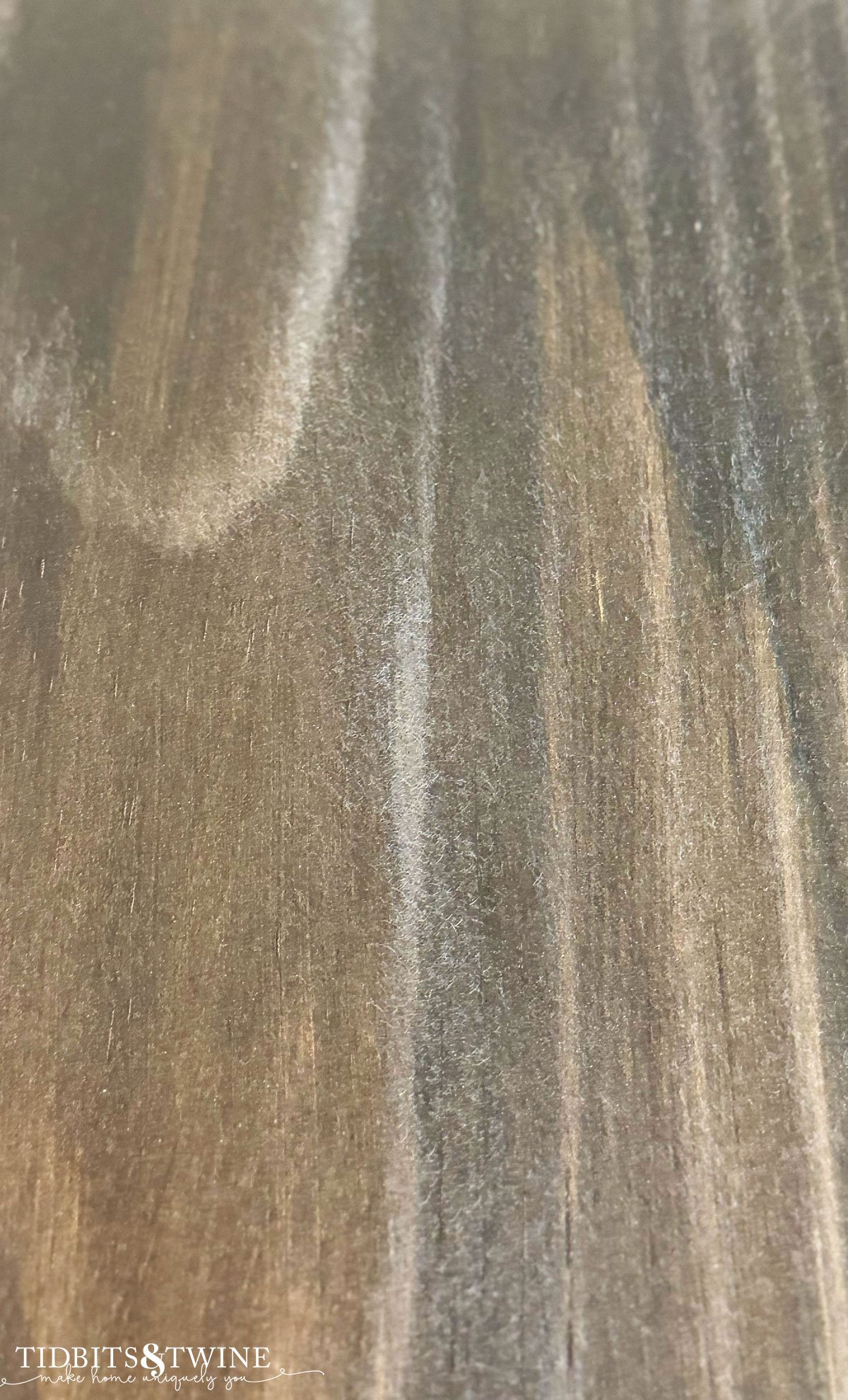 closeup of stained wood with