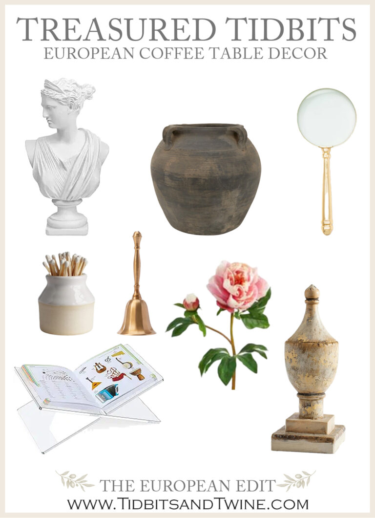 Treasured Tidbits: European Coffee Table Decor