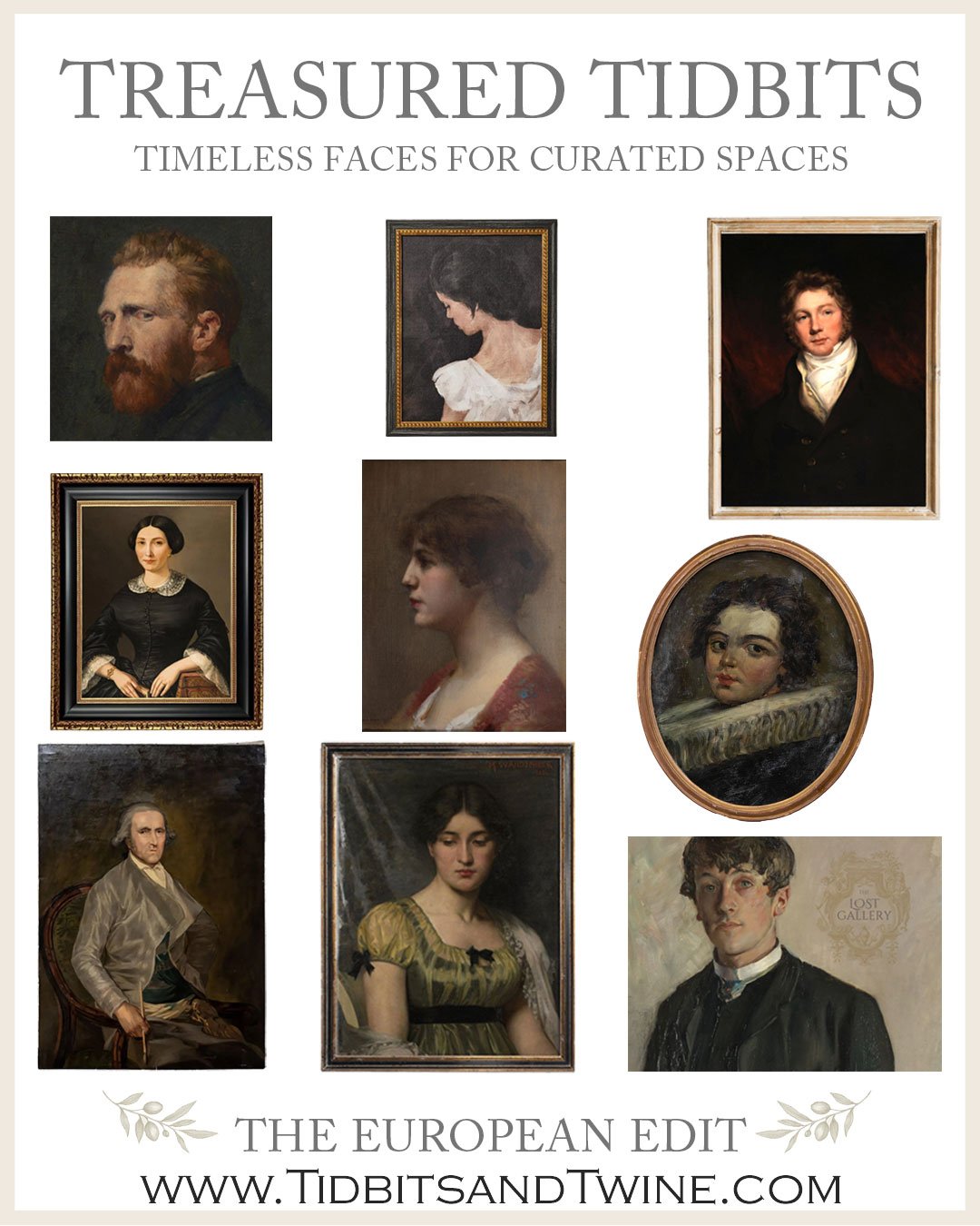 Treasured Tidbits: Timeless Faces for Curated Spaces