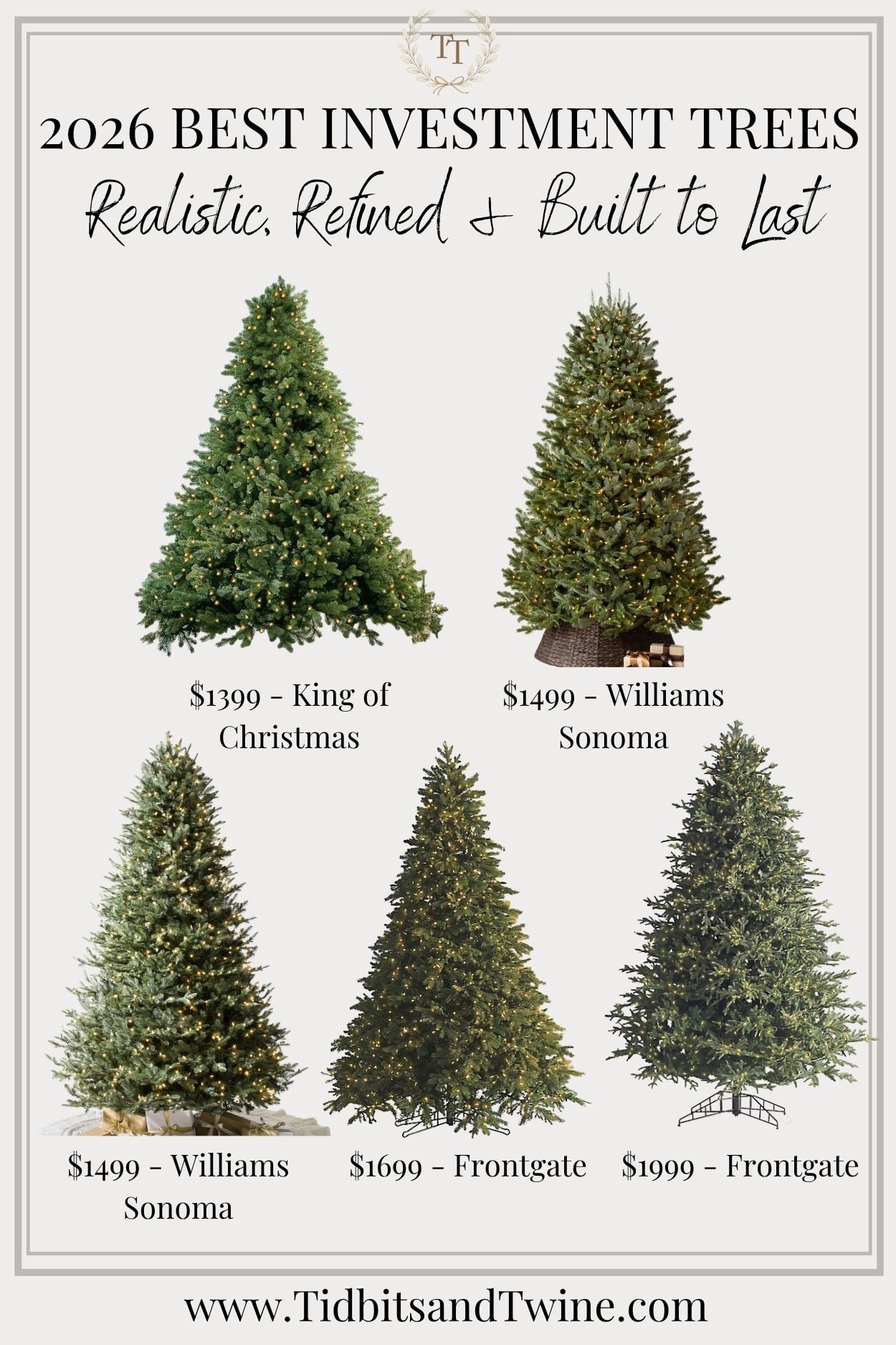 Best investment artificial Christmas trees for 2026 from King of Christmas, Balsam Hill, and Frontgate