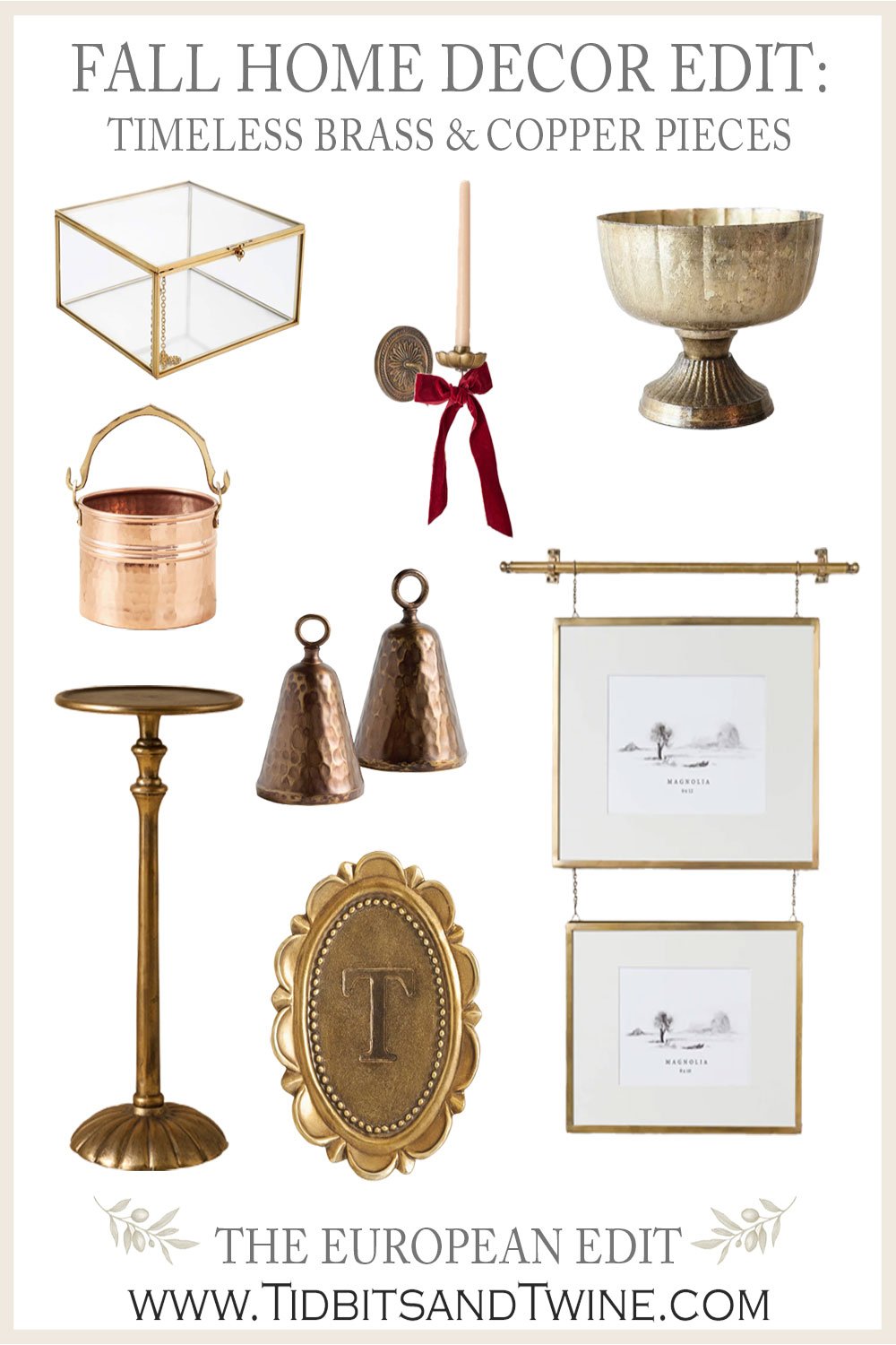 Treasured Tidbits: Warm Brass & Copper Accents