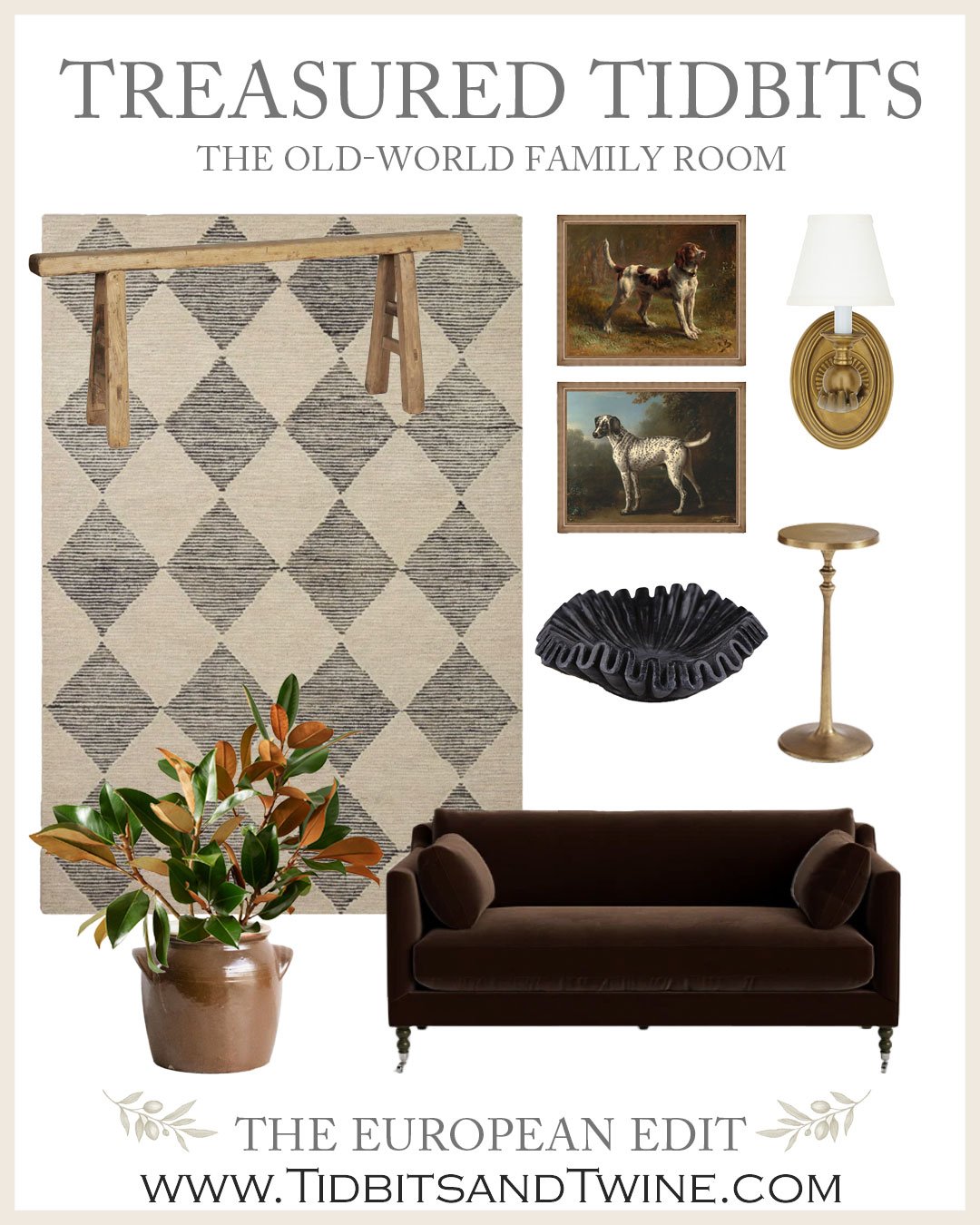 Treasured Tidbits: Old-World Family Room
