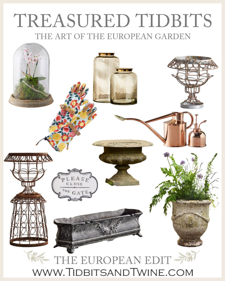 Treasured Tidbits: European Garden Decor